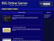 Tablet Screenshot of bsgonlinegames.com
